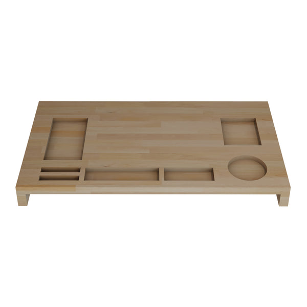 Réhausseur d'écran Ringsted 5 x 54 x 30 cm bois de hêtre [en.casa]