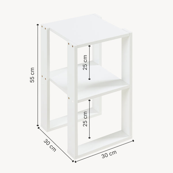 Table d'appoint Thyholm 55x30x30 cm Blanc [en.casa]
