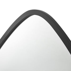 Miroir mural Galatone noir mat 64x60cm [en.casa]