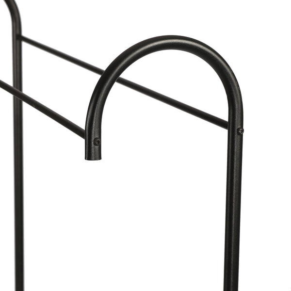 Porte-manteau Vallø en métal noir [en.casa]