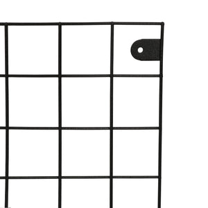Panneau de grille Sæby mural 75 x 55 cm noir [en.casa]