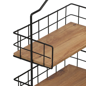 Étagère de table Sallingsund avec 2 surfaces de rangement [en.casa]