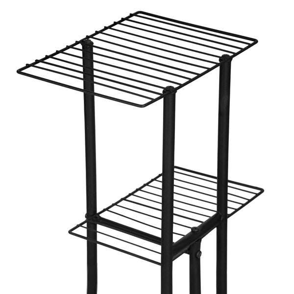 Étagère à plantes Beek à 4 niveaux noir [en.casa]