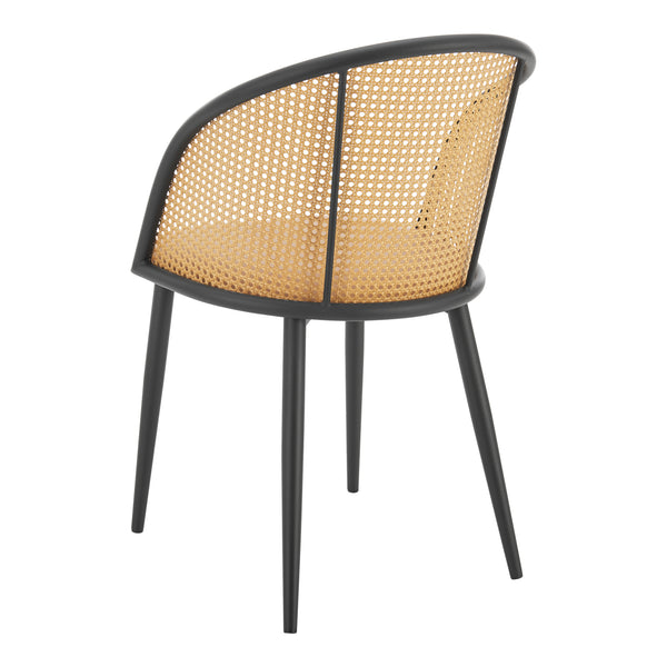 Chaise de salle à manger Gagnef lot de 2 Marron / Noir [en.casa]