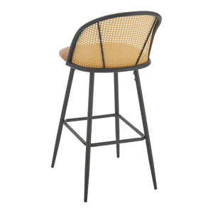 Lot de 2 tabourets de bar Gausdal 102 x 44 x 63 cm marron [en.casa]