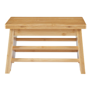 Marchepied Ryslinge bambou 33 x 22 x 20 cm naturel [en.casa]