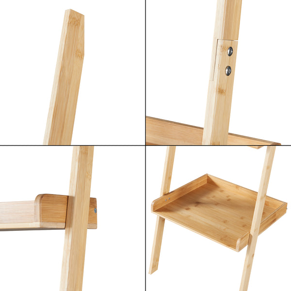 Étagère échelle Göinge bambou 176 x 44 cm naturel [en.casa]