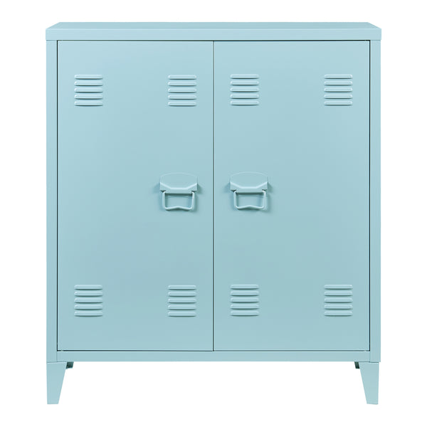 Armoire métallique Oripää - 90x80x33cm - Bleu gris
