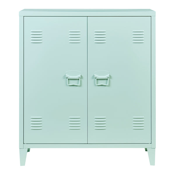Armoire métallique Oripää - 90x80x33cm - Vert pastel