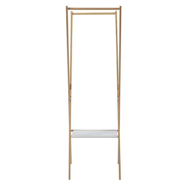 Porte-manteau pliant Iisalmi Bambou [en.casa]