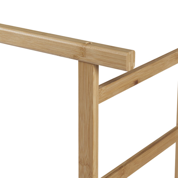 Porte-manteau roulant Ilmajok en bambou [en.casa]