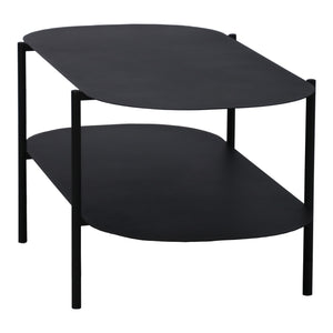 Table basse Enebakk 112x62x40,5cm Noir, mat [en.casa]