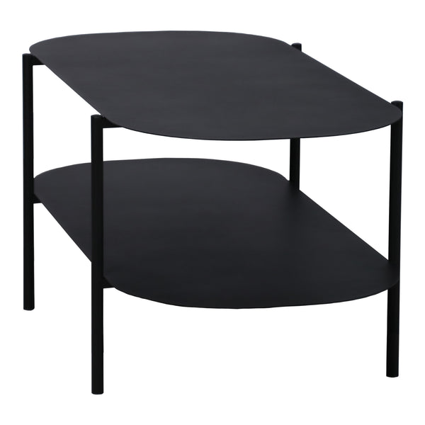 Table basse Enebakk 112x62x40,5cm Noir, mat [en.casa]