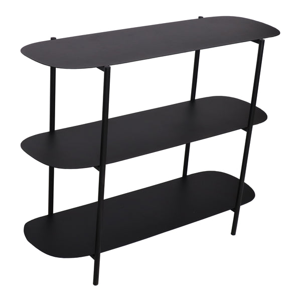 Console Enebakk 70x90x32cm Noir, mat [en.casa]