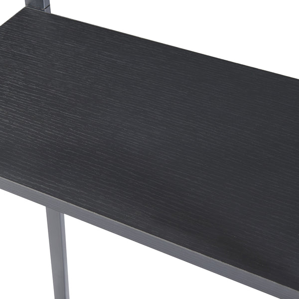 Range-bûches Ulvila pour intérieur 170 x 45 x 30 cm noir [en.casa] 