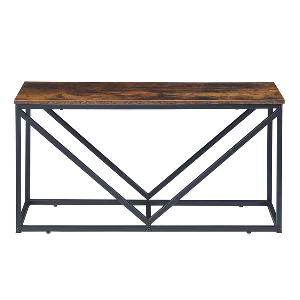 Étagère à bûches Vaasa avec assise 100x30x50cm [en.casa]