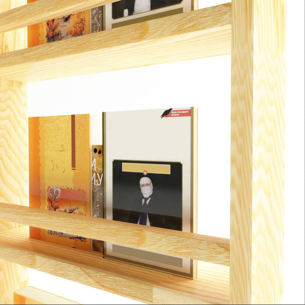 Étagère murale Miehikkälä bois de pin 100 x 44 x 9 cm  naturel [en.casa]