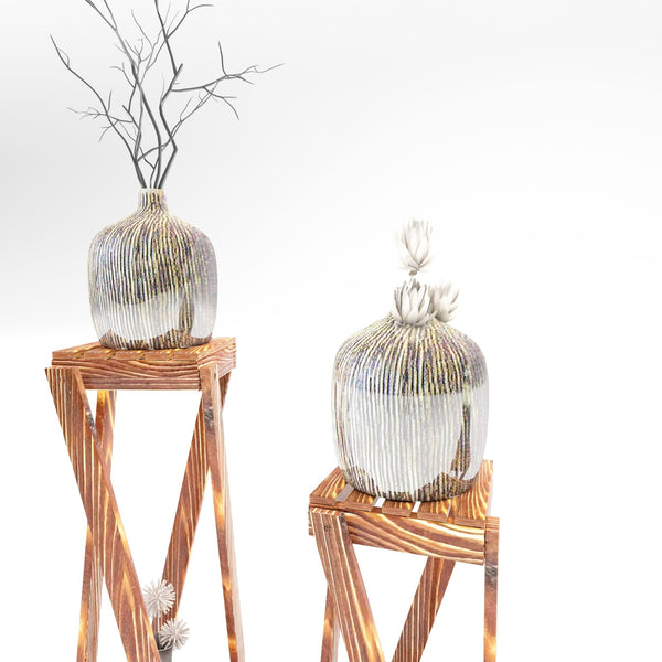 Set de 3 tables d'appoint Muonio bois de pin 40 - 60 x 22 x 22 cm bois foncé [en.casa]