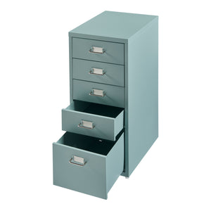 Caisson de bureau Kökar à roulettes avec 5 tiroirs 69 x 28 x 41 cm [en.casa]