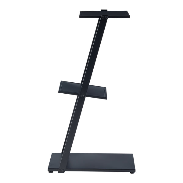 Étagère sur pied Rollag 72x40x25cm en métal noir [en.casa]