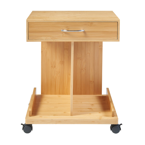 Table roulante Jokkmokk 56,5x43x43 cm Bambou [en.casa]