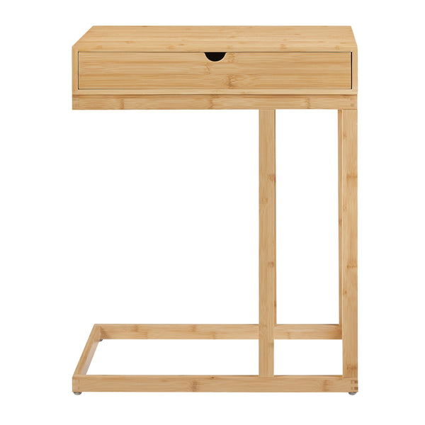 Table d'ordinateur portable Kåfjord avec tiroir Bambou [en.casa]
