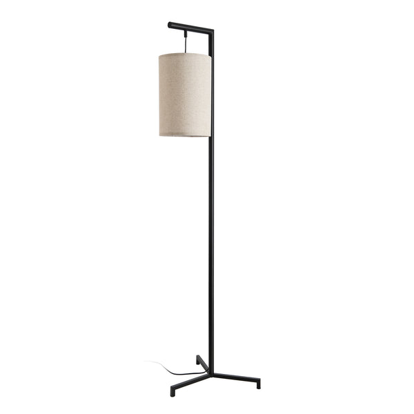 Lampadaire Skaun 161 x 42 x 42 cm noir beige lux.pro