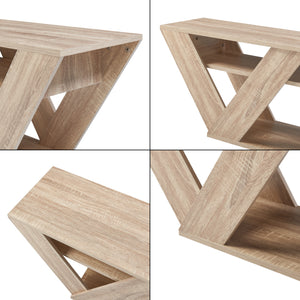 Table TV Nome 110x30x40cm aspect chêne [en.casa]