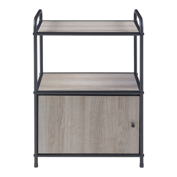 Table d'appoint Gulen Noir/Aspect chêne [en.casa]