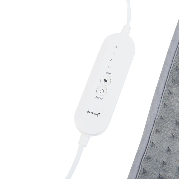 Coussin chauffant électrique Bella 80W 40x30cm Gris [en.casa]