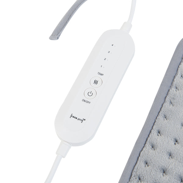 Coussin chauffant électrique Calvera 80W 50x40cm Gris [en.casa]