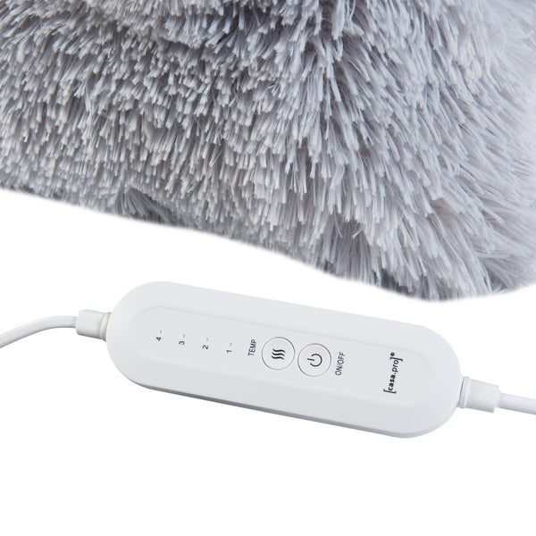 Coussin chauffant électrique Capurso 100W 40x40cm Gris [en.casa]