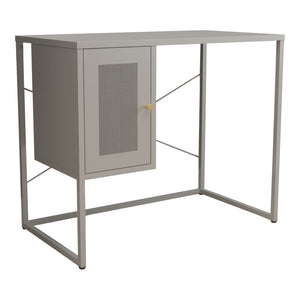 Bureau Sund Acier 75x100x50 cm Gris [en.casa]