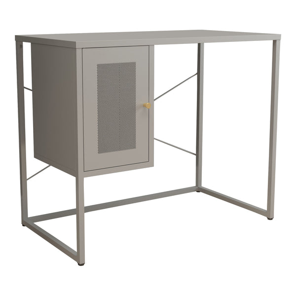 Bureau Sund Acier 75x100x50 cm Gris [en.casa]