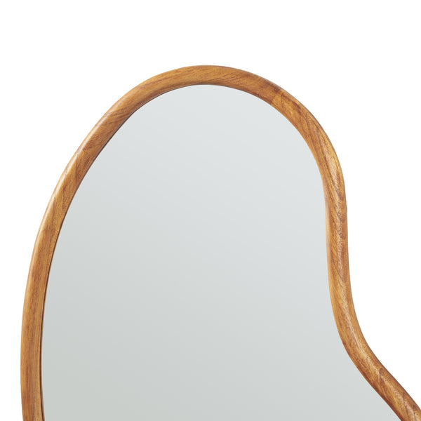 Miroir mural Jokioinen 75x55 cm aspect chêne [en.casa]