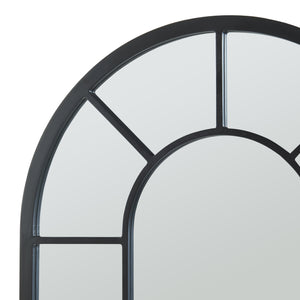 Miroir mural Enonkoski 90x60 cm Noir [en.casa]