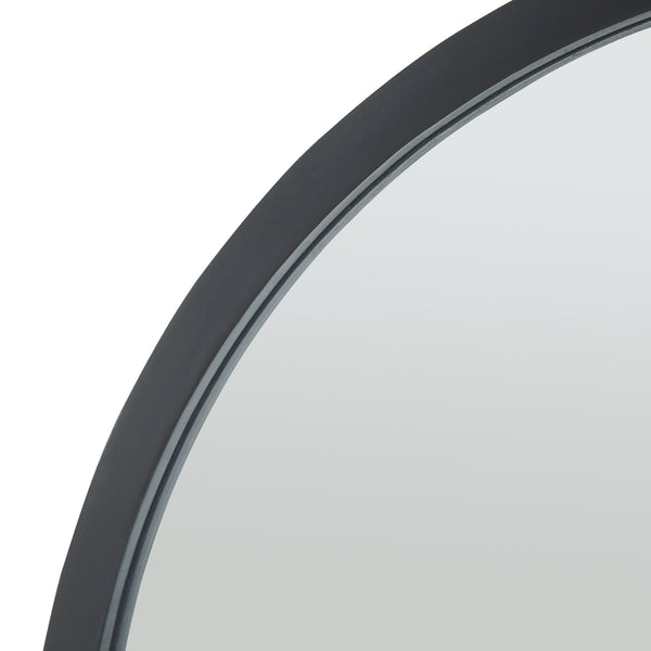 Miroir mural Suomussalmi Ø60 cm Noir [en.casa]