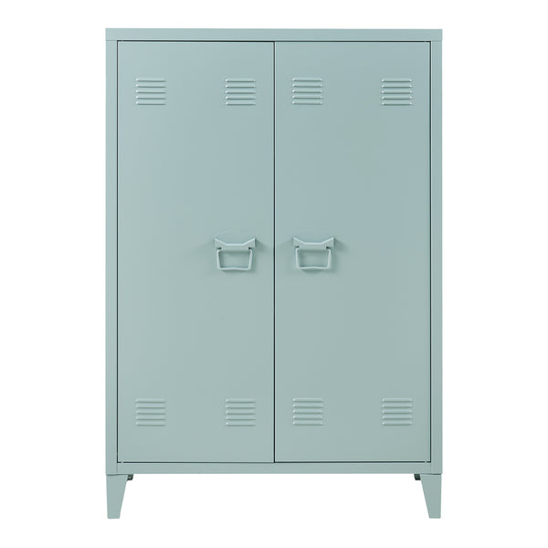 Armoire métallique Oripää - 110x75x33cm - Bleu gris