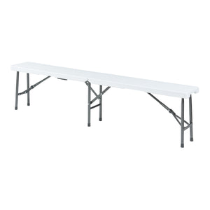 Ensemble banc pliant Ljusnarsberg 2 pièces Blanc [en.casa]