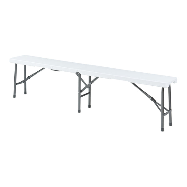 Ensemble banc pliant Ljusnarsberg 2 pièces Blanc [en.casa]