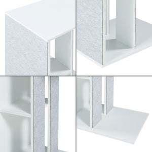 Table d'appoint avec surface à gratter Ljungby Blanc [en.casa]