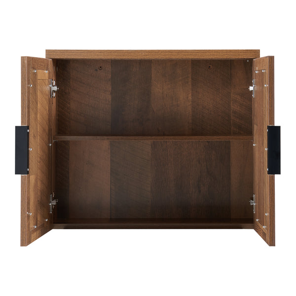 Armoire miroir Namsskogan 50x60x15cm aspect noyer [en.casa]