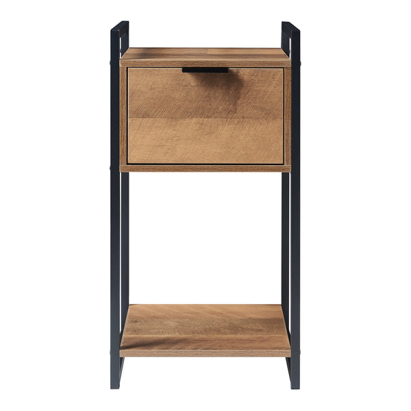 Table d'appoint Namsskogan 62x33x32cm aspect noyer [en.casa]