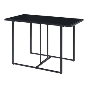 Ensemble de meubles de jardin Accadia 3 pièces Noir/Marron [casa.pro]