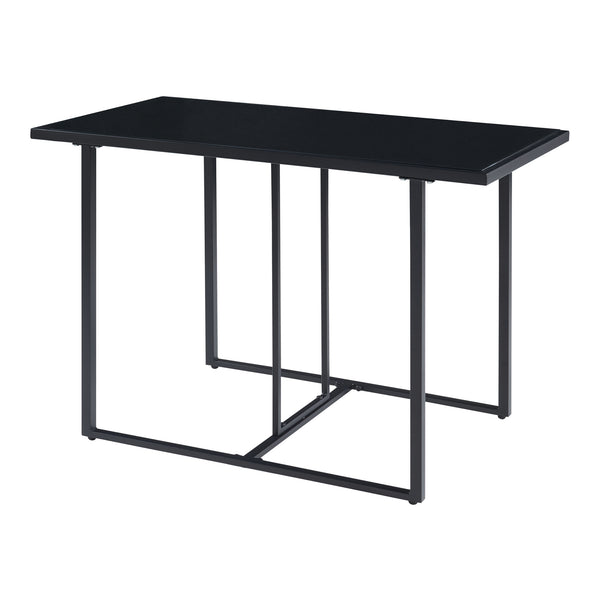 Ensemble de meubles de jardin Accadia 3 pièces Noir/Marron [casa.pro]