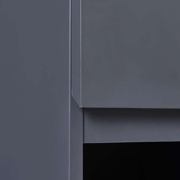 Armoire suspendue Overath 30x30x60 cm Gris [en.casa]