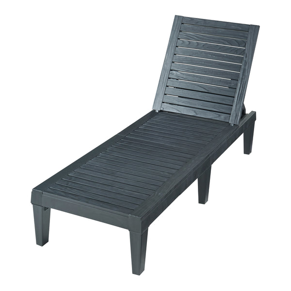 Chaise longue Ateleta 172x58 cm Noir [casa.pro]