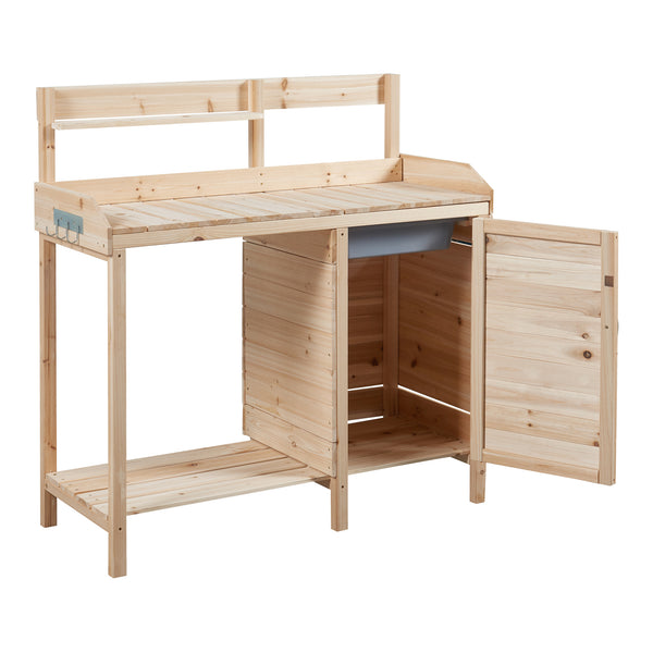 Table de plantation Alessano en bois de sapin [casa.pro]