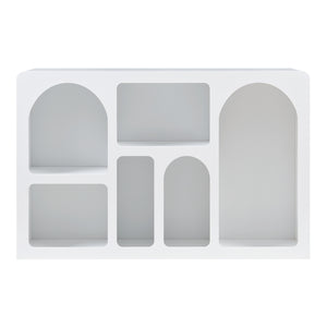 Buffet Vågå avec compartiments ouverts 110x30x70 cm Blanc [en.casa]