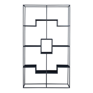 Étagère autoportante Råde 180 x 100 x 35 cm noir [en.casa]